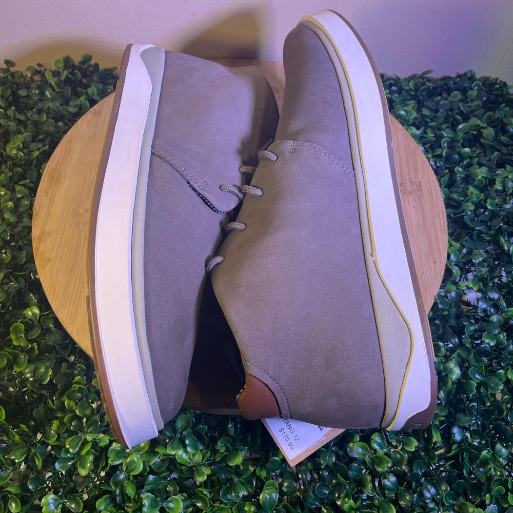 🔥 NEW OLUKAI PAPAKU ILLI CHUKKA BOOT MUSTANG NUBUCK LEATHER WATERPROOF MEN SZ 12 - Picture 5 of 10